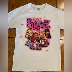 EUC BRATZ white short sleeve shirt, size medium